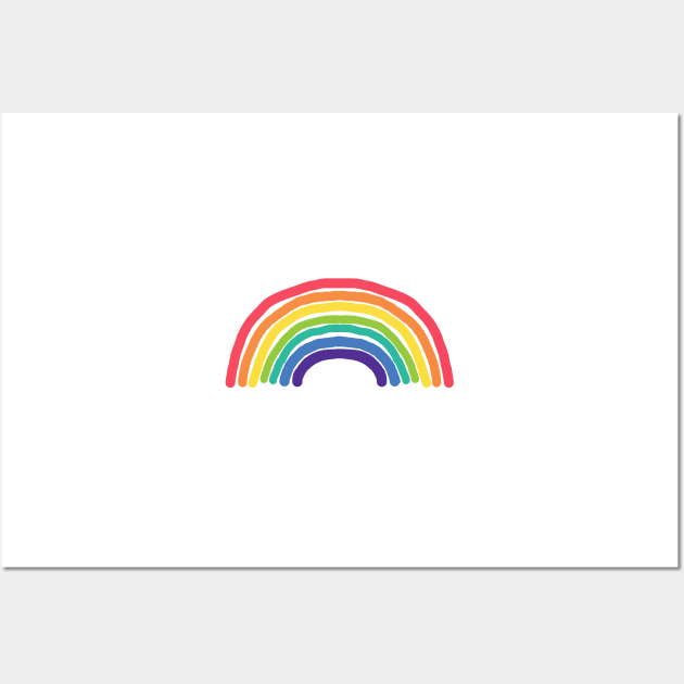 Small Rainbows are Cool Too Wall Art by ellenhenryart